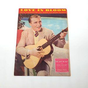 Vintage Sheet Music Love In Bloom 1934 Piano Voice Ukulele
